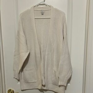 a new day Women's Off-White Cardigan Sweater